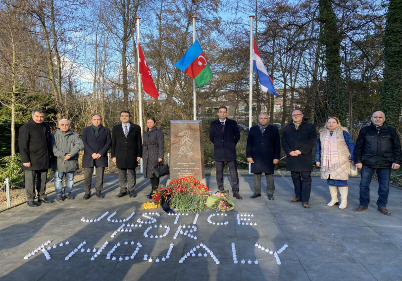 В Гааге почтили память жертв Ходжалы (Фото)